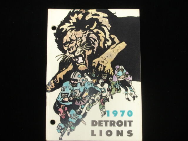 1970 Detroit Lions Media Guide EX+