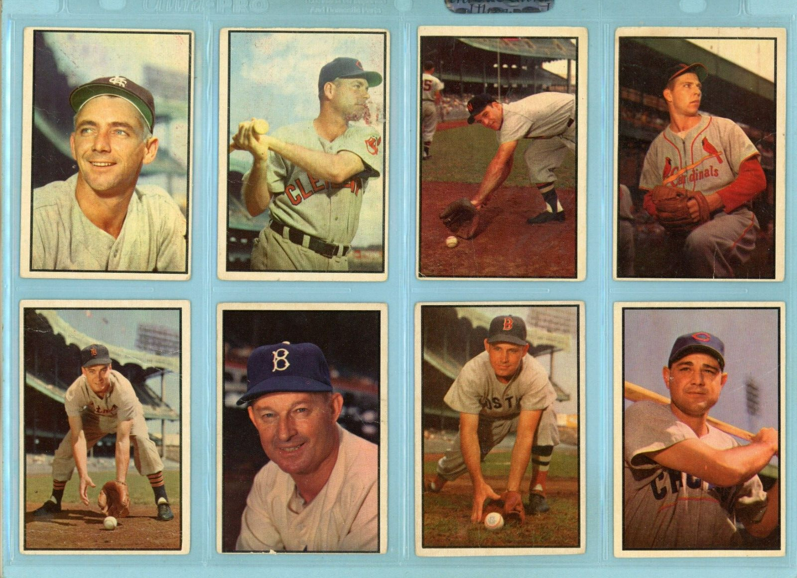 1953 Bowman Color Starter Set Lot of 107 Different Baseball Cards Low Grade