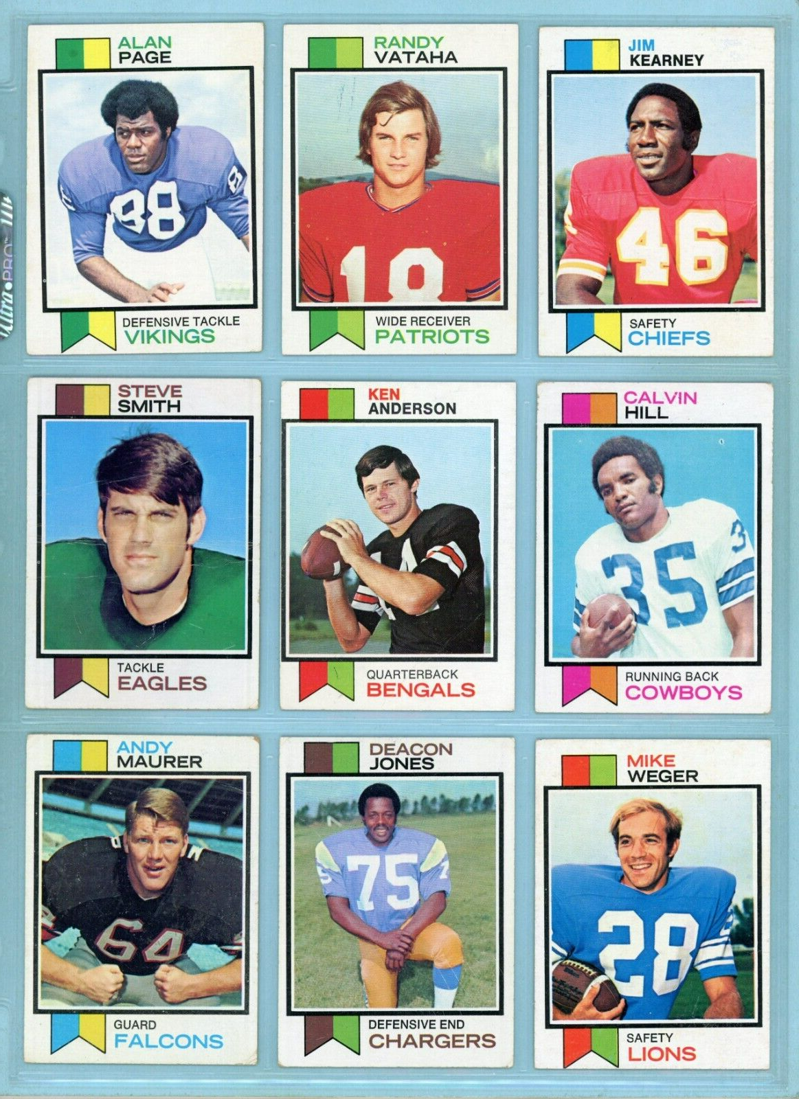 1973 Topps Starter Set Lot of 402 Different Football Cards Low Grade