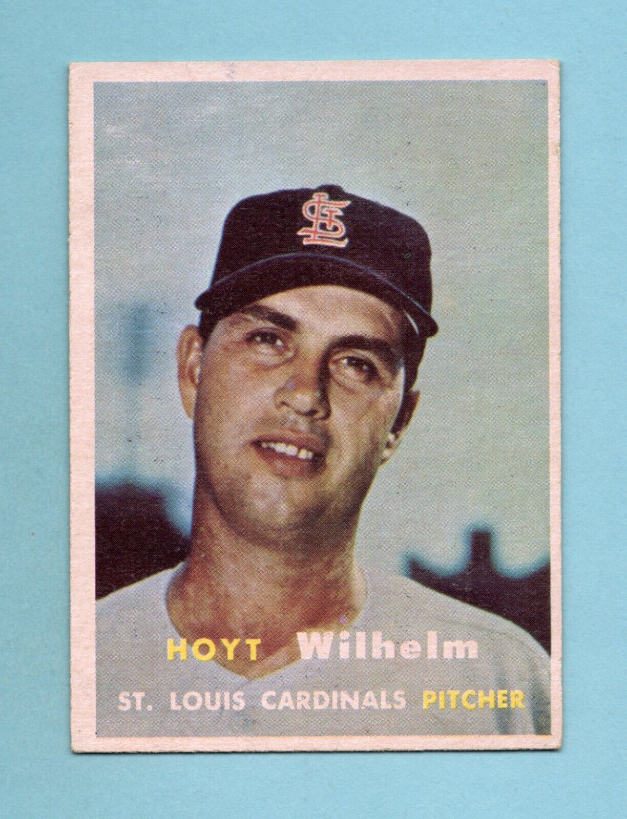 1957 Topps #203 Hoyt Wilhelm St. Louis Cardinals Baseball Card EX+ - Ex/Mt