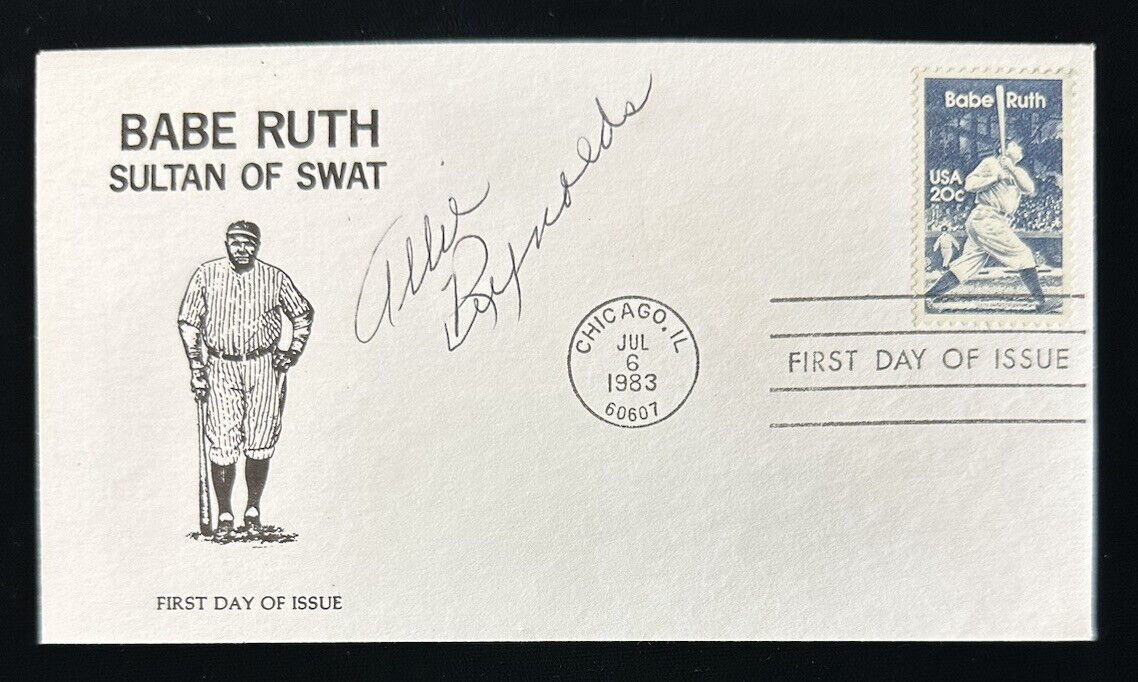 Allie Reynolds New York Yankees SIGNED 1983 Babe Ruth FDC / Envelope w/ Hologram