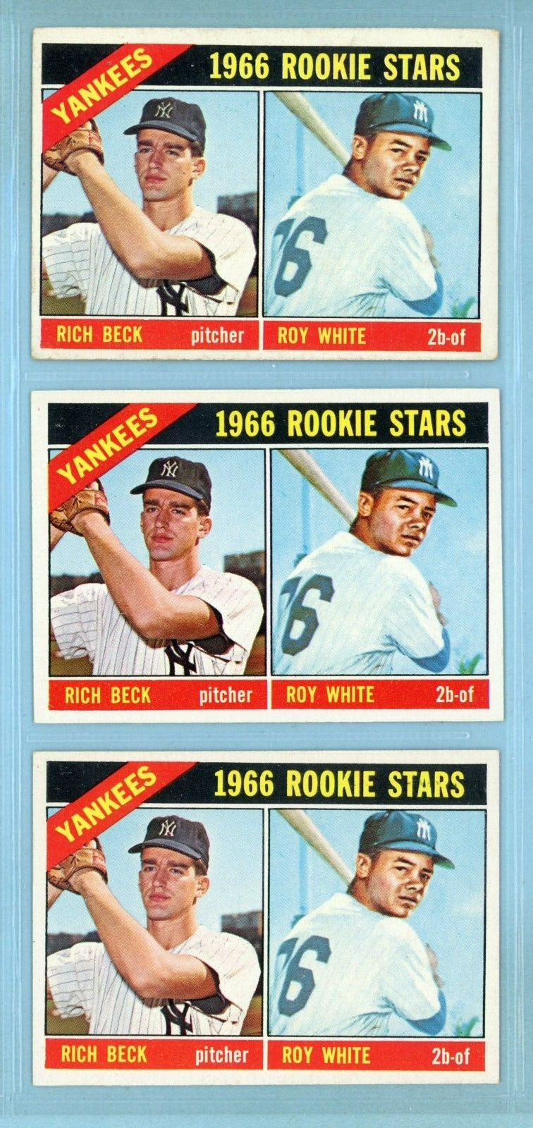 1966 Topps Lot of 12 #234 Roy White NY Yankees Rookie Baseball Cards LG - NM