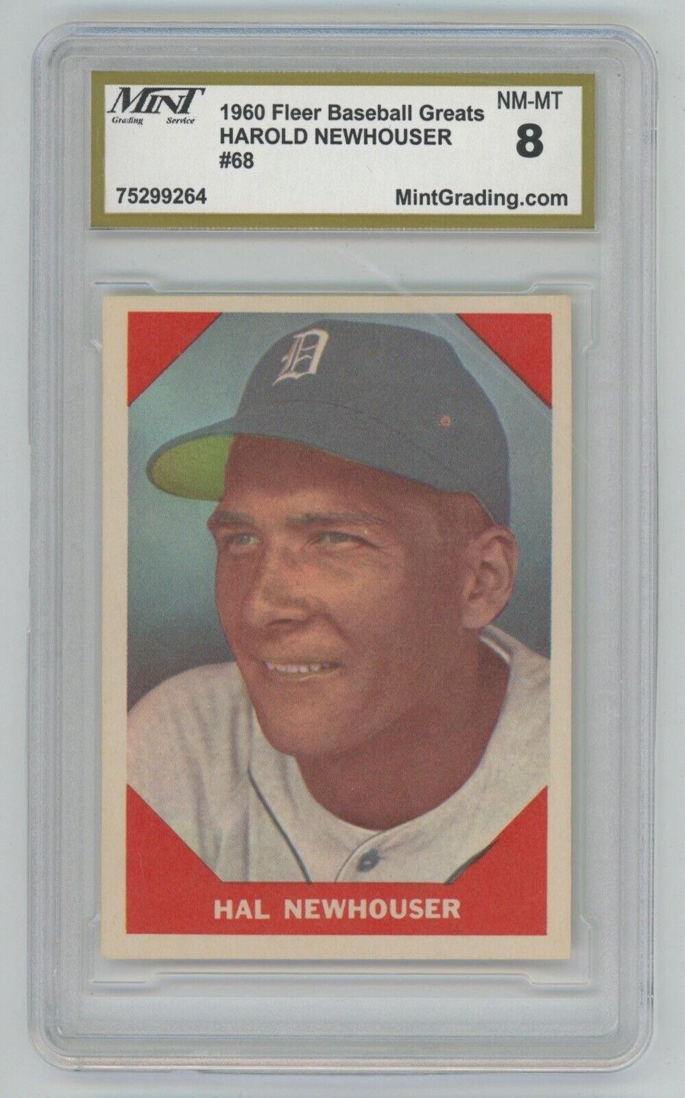 Hal Newhouser 1960 Fleer #68 • MNT 8 NM-MT