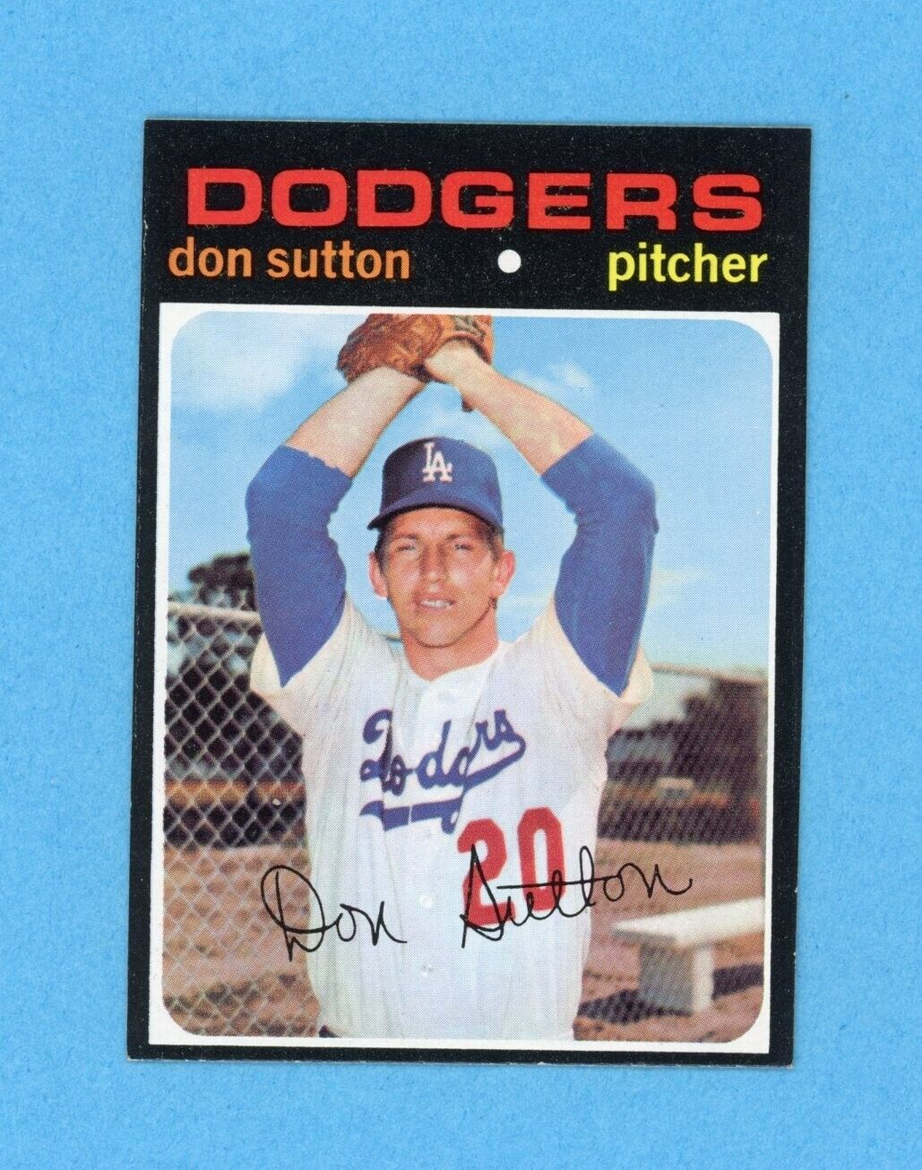 1971 Topps #361 Don Sutton Los Angeles Dodgers Baseball Card Ex/Mt - NM