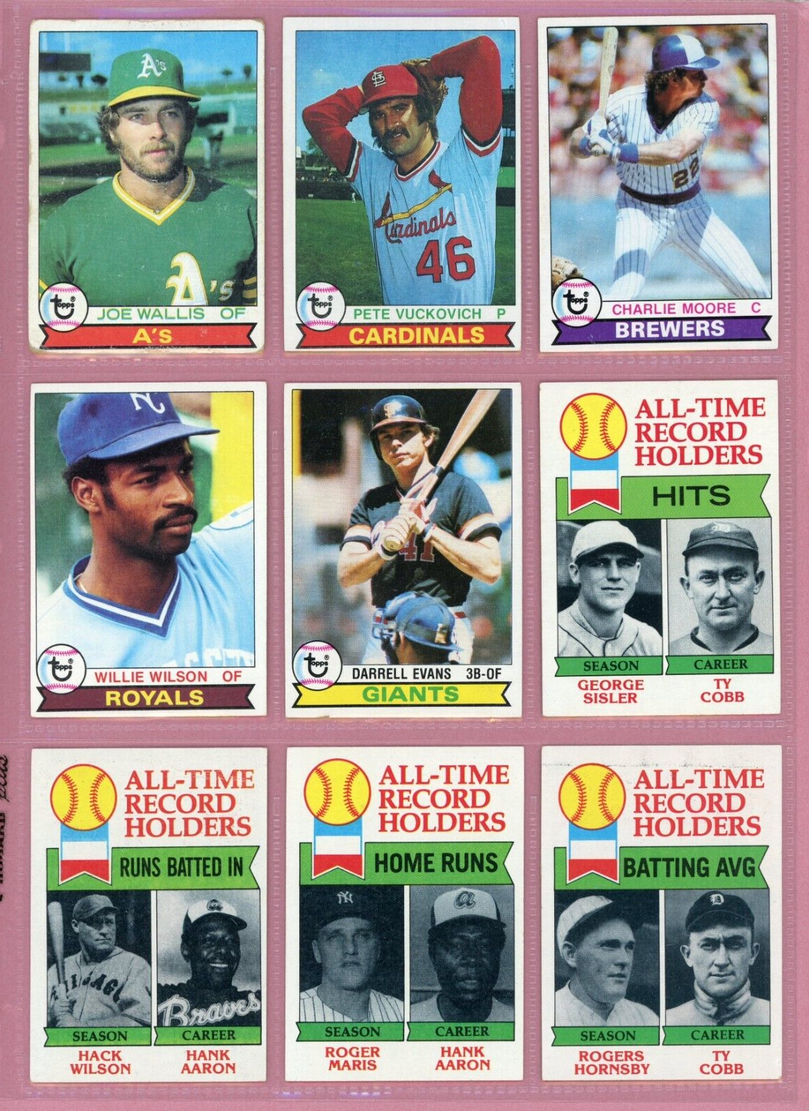 1979 Topps Complete Set of 726 Baseball Cards Mixed Grades