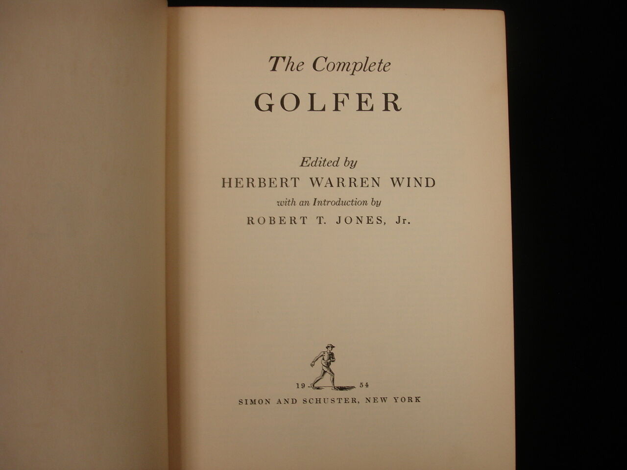 1954 'The Complete Golfer' by Herbert Warren Wind - Hardcover