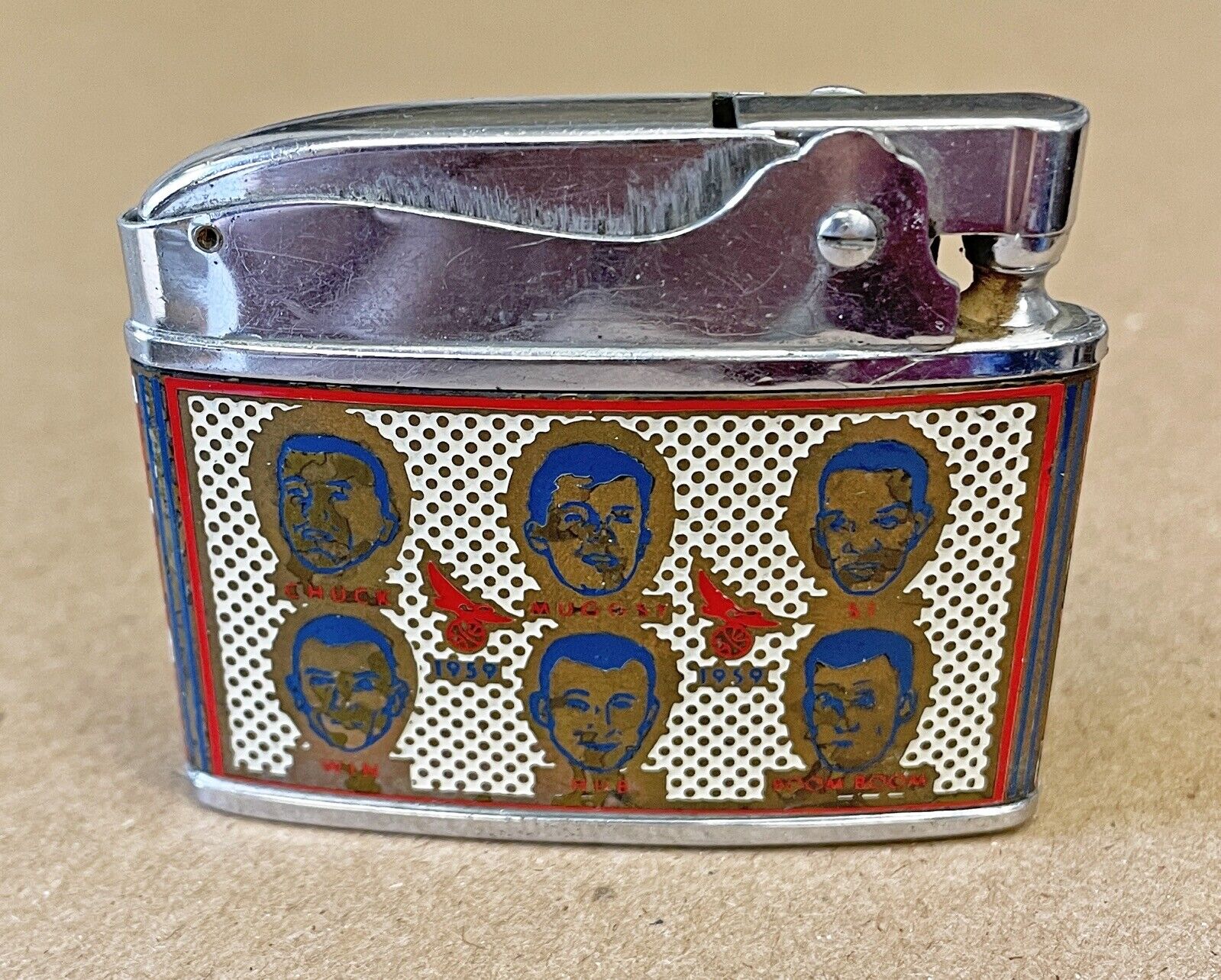 1959 St. Louis Hawks NBA World Champions Cigarette Lighter