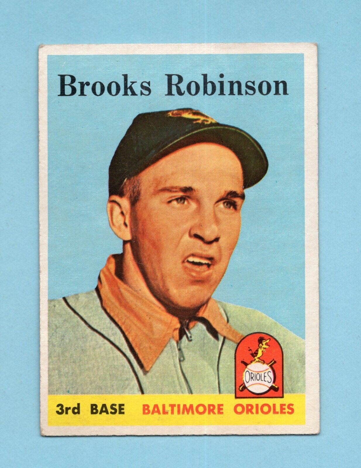 1958 Topps #307 Brooks Robinson Baltimore Orioles Baseball Card EX