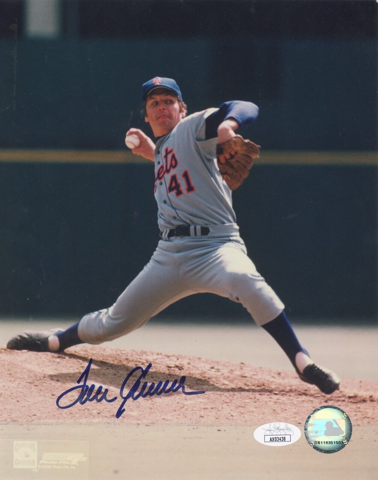 Tom Seaver NY Mets Signed 8x10 Photo Auto w JSA Certification