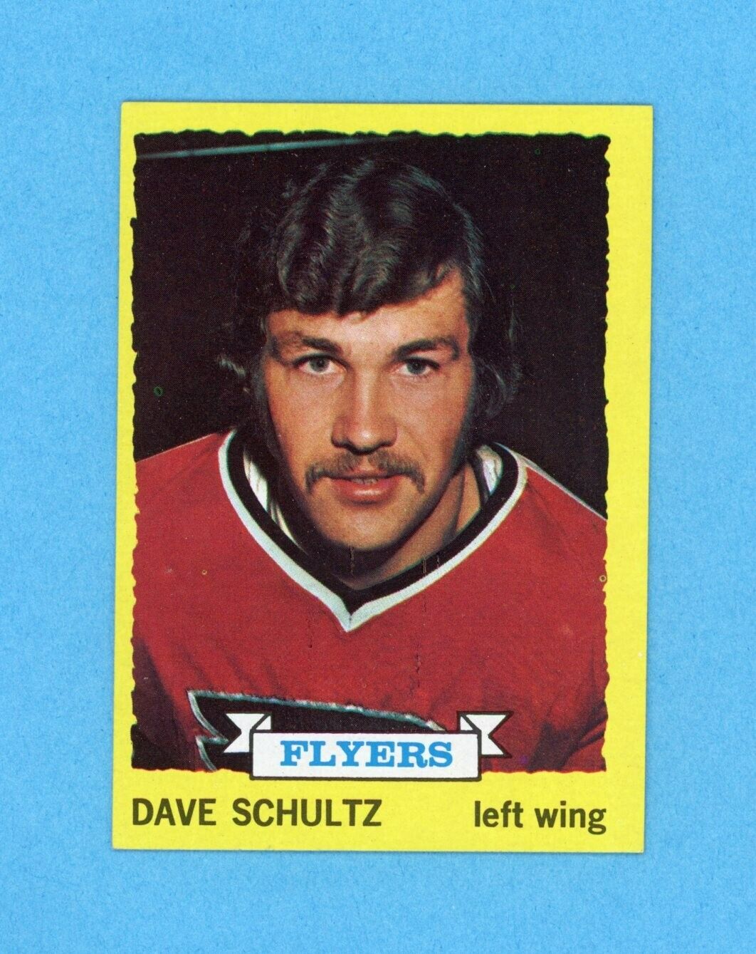 1973-74 Topps #149 Dave Schultz Philadelphia Flyers Rookie Hockey Card NM o/c