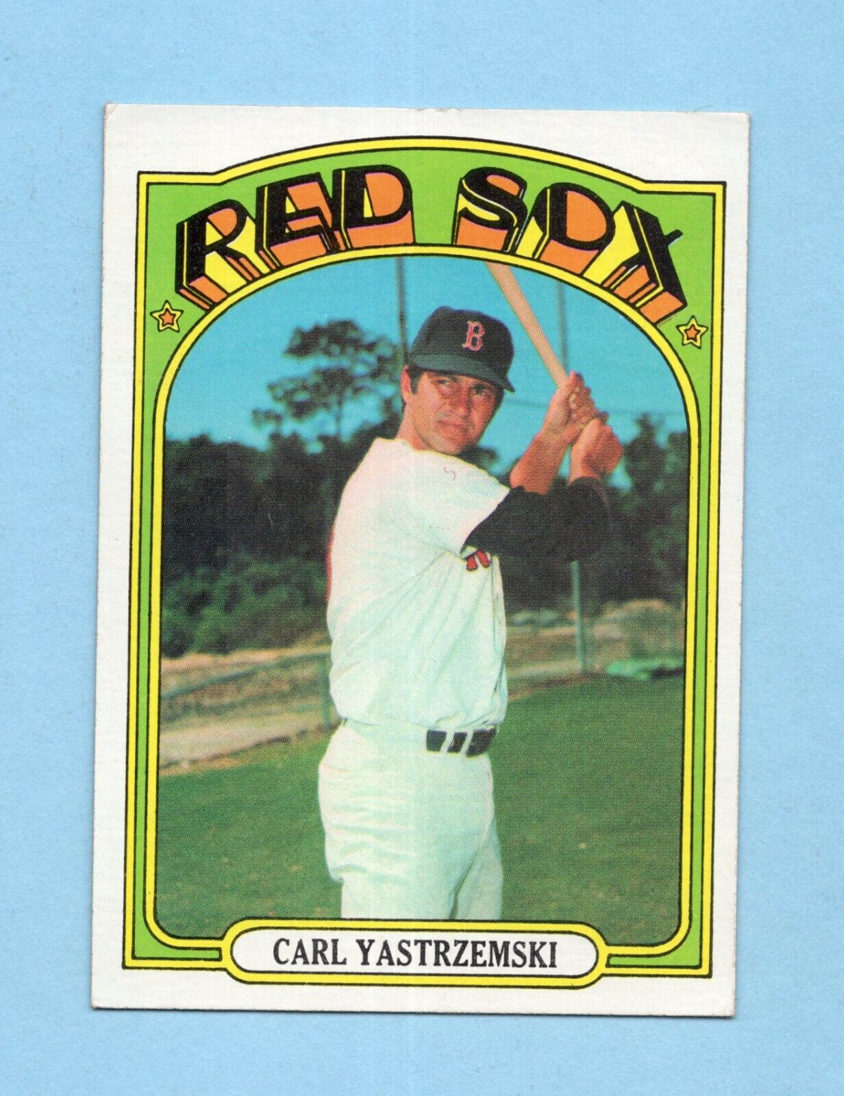 1972 Topps #37 Carl Yastrzemski Boston Red Sox Baseball Card EX+ pt mk