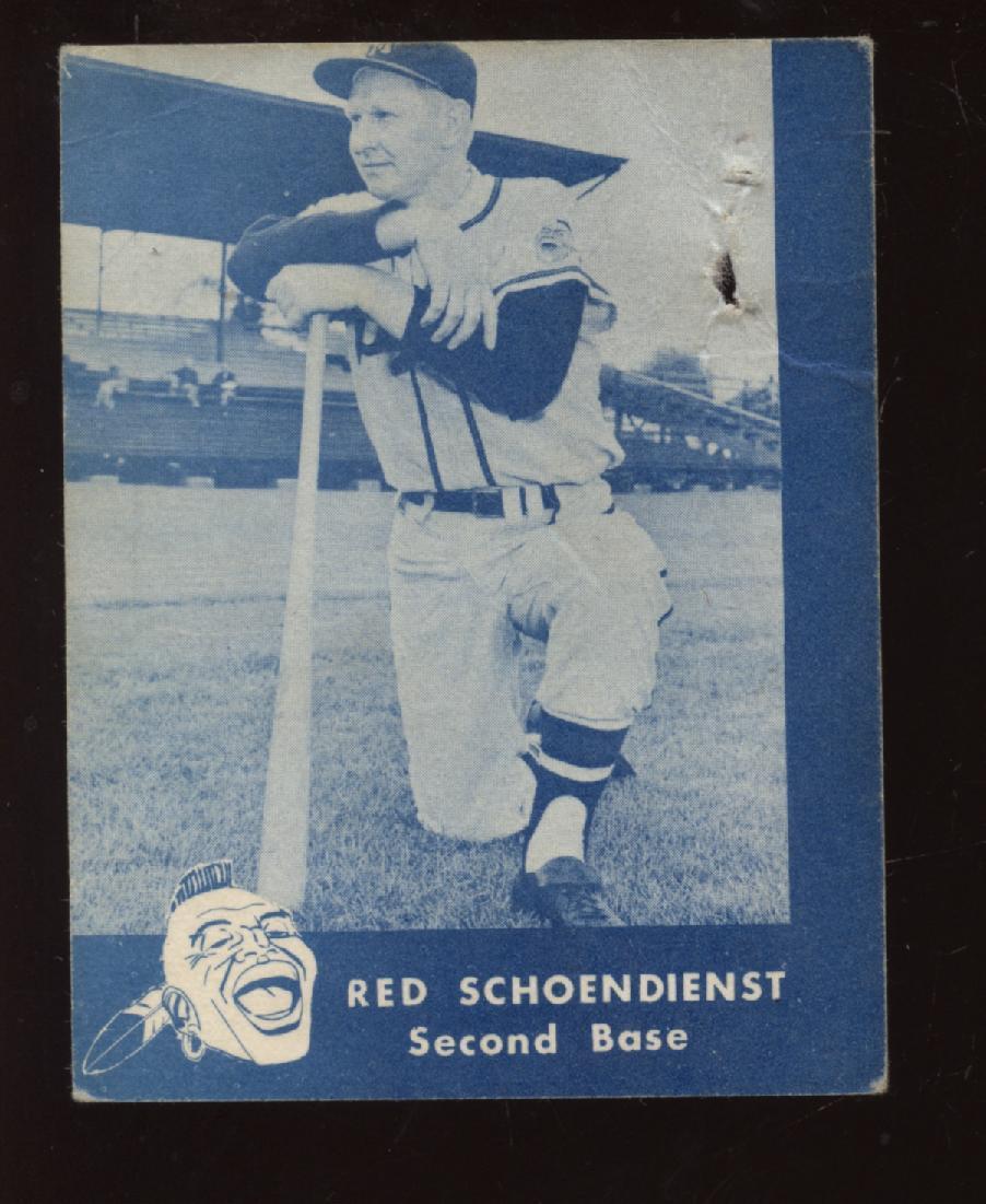 1960 Lake to Lake Milwaukee Braves Baseball Card HOFER Red Schoendienst