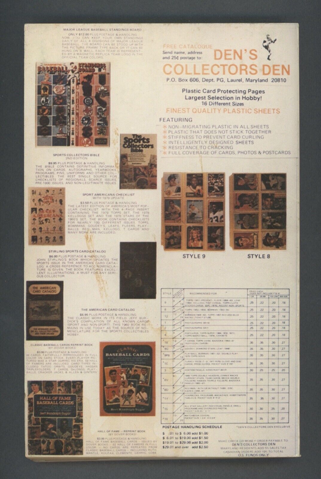 1979 No. 1 Sport Americana Baseball Card Price Guide • Beckett & Eckes