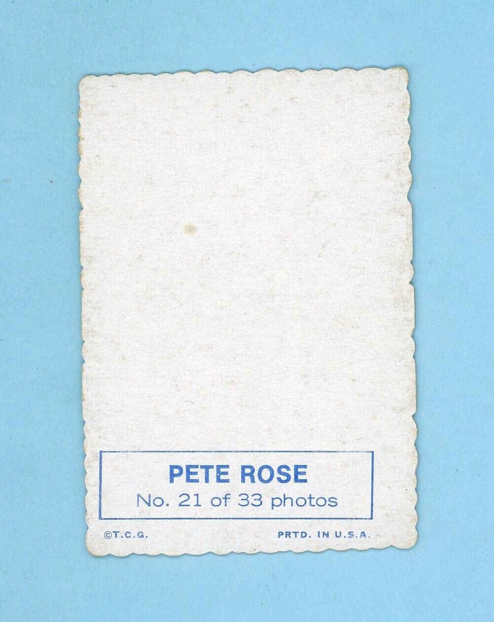 1969 Topps Deckle Edge #21 Pete Rose Cincinnati Reds Baseball Card EX