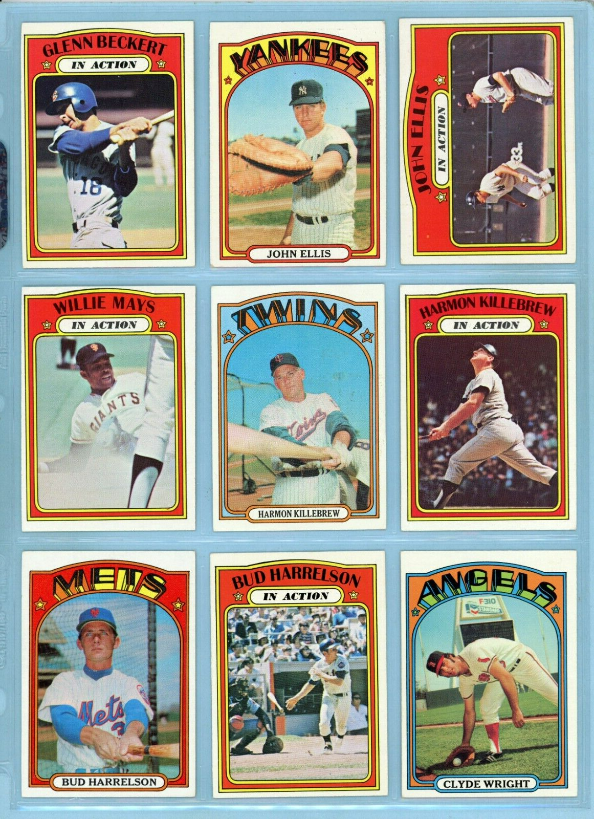 1972 Topps Baseball Starter Set Lot of 452 Different (#1-525 range w/ Stars) EM