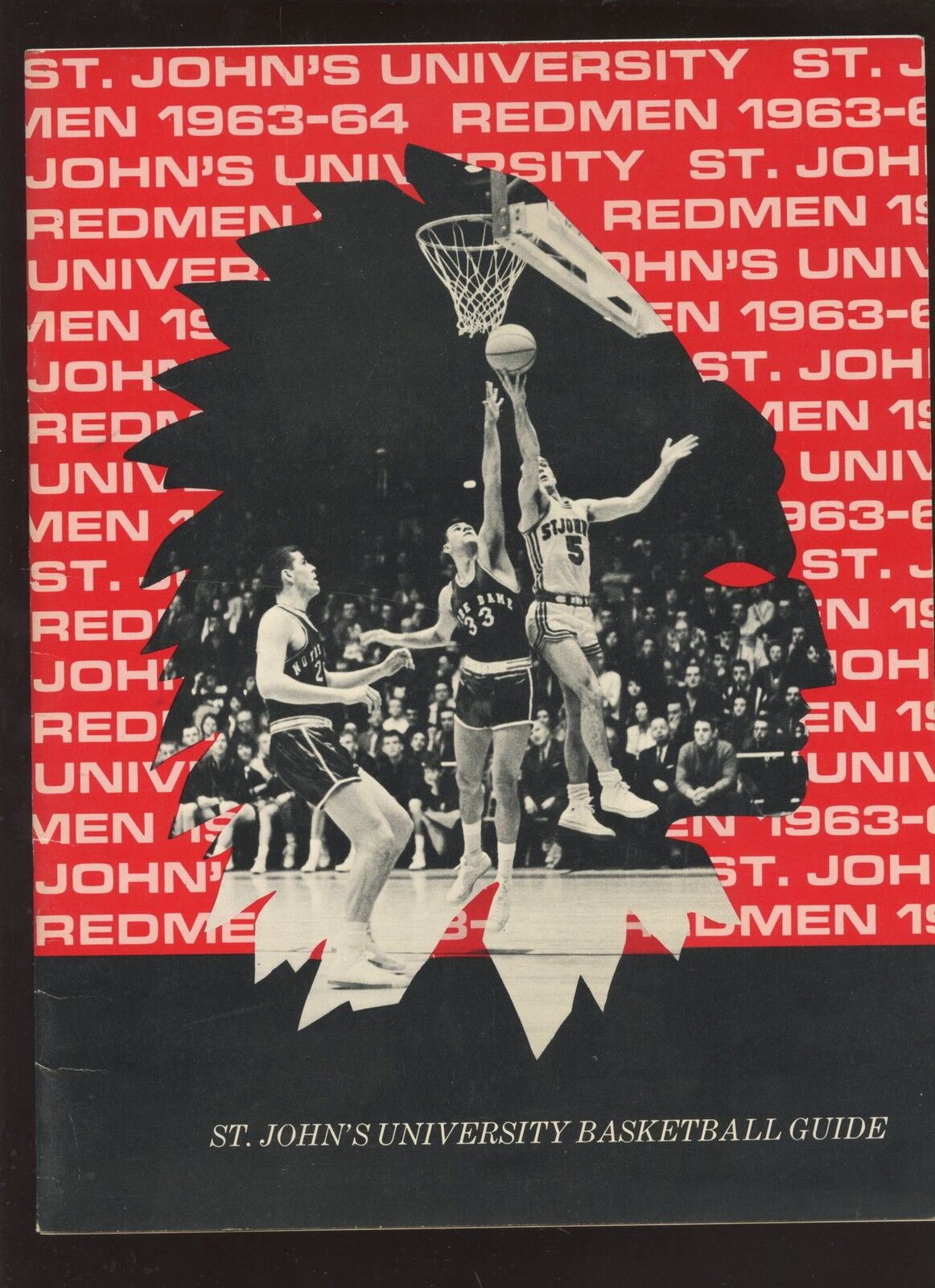 1963/1964 St. Johns NCAA Basketball Media Guide EXMT+