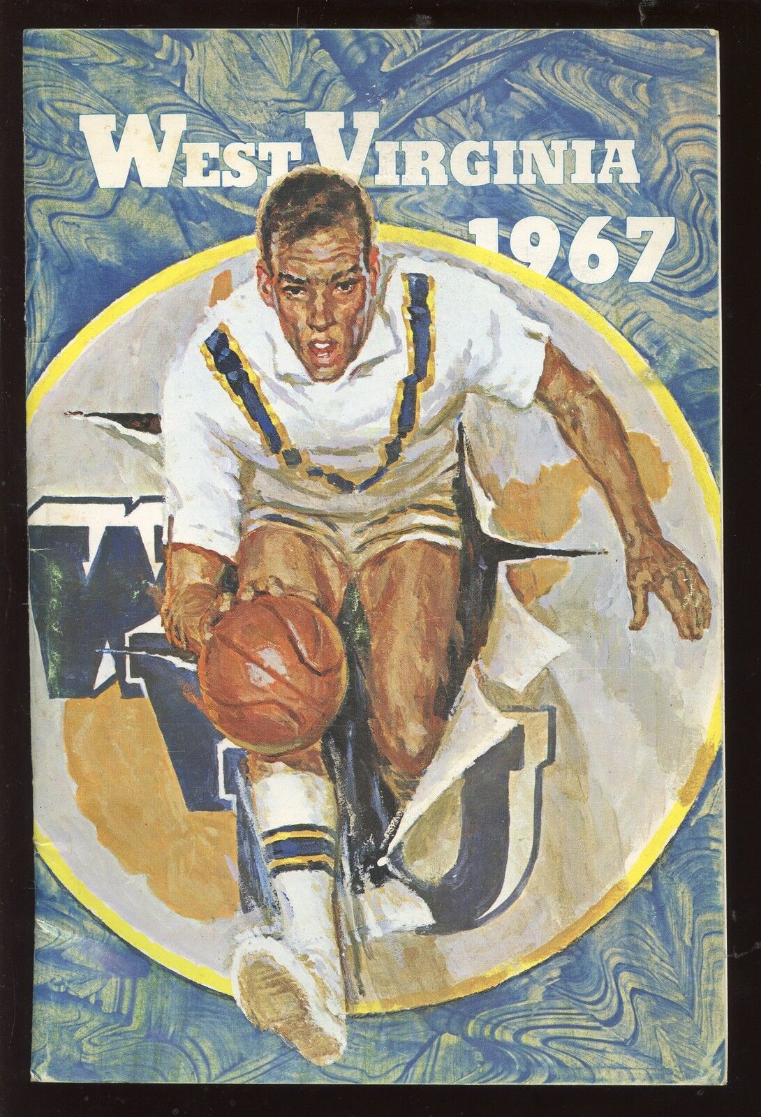 1967 NCAA Basketball Media Guide West Virginia EX+