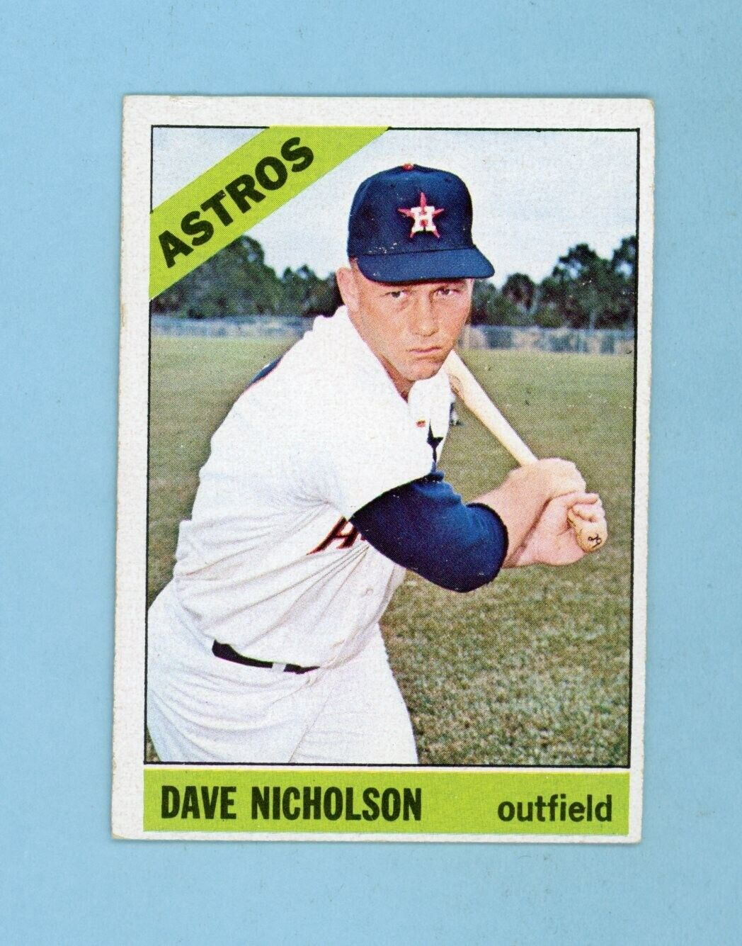 1966 Topps #576 Dave Nicholson Houston Astros High Number Baseball Card EX o/c