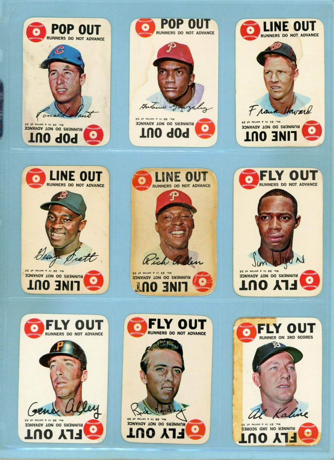 1968 Topps Game Near Set Lot of 31 Different Baseball Cards Low Grade