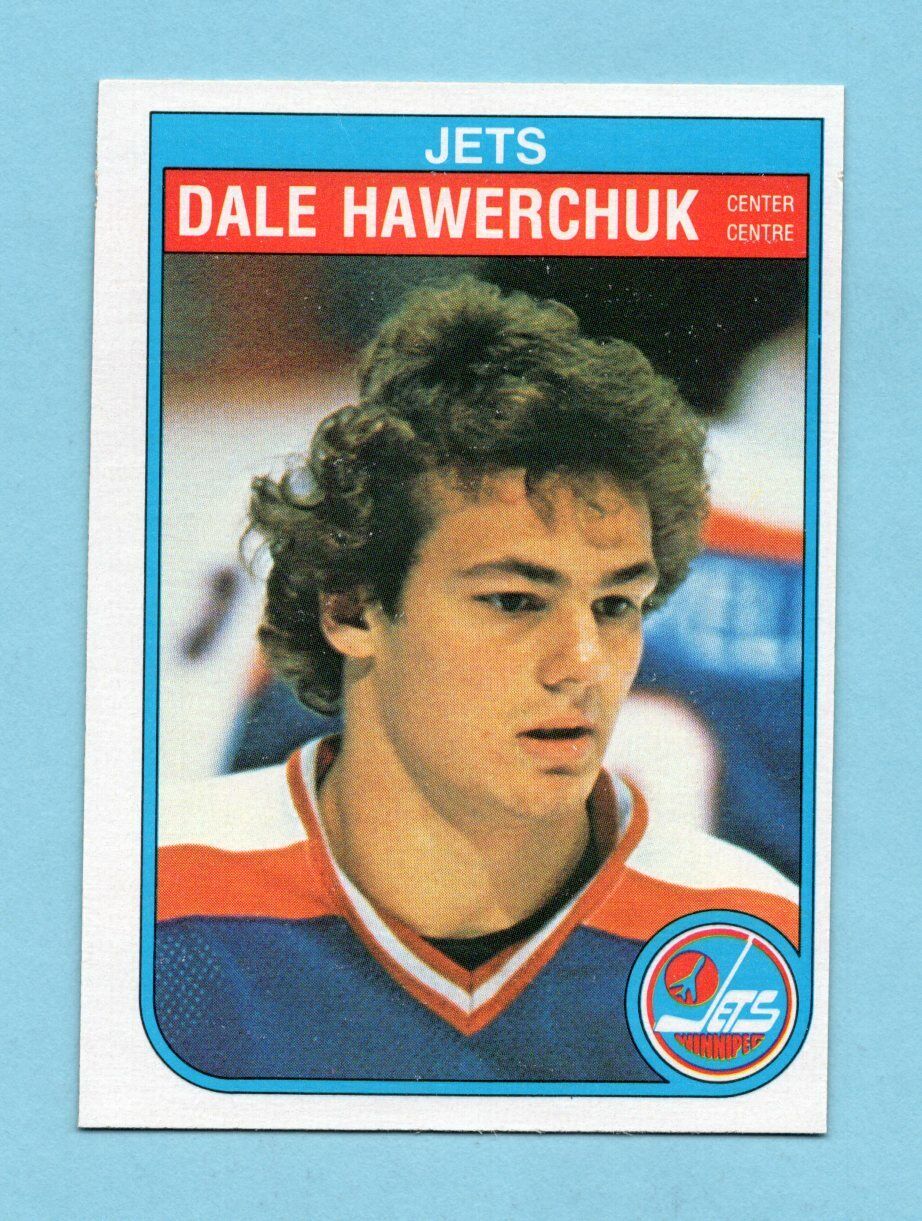 1982-83 OPC #380 Dale Hawerchuk Winnipeg Jets Rookie Hockey Card NM o/c