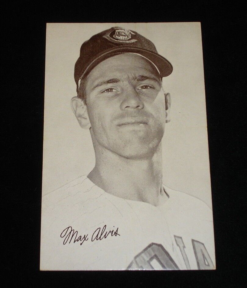 1947-66 Max Alvis Cleveland Indians Baseball Exhibit Card 