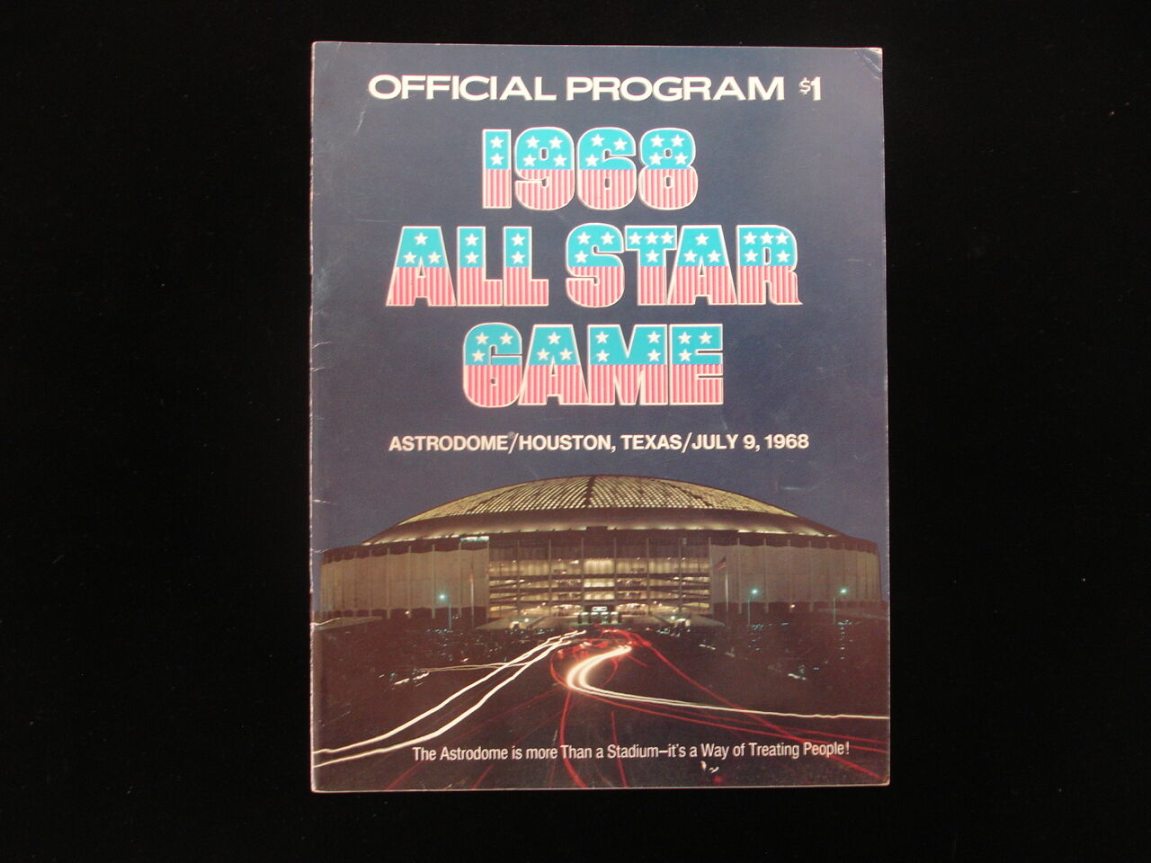 1968 MLB Baseball All Star Game Program - Unscored, EX