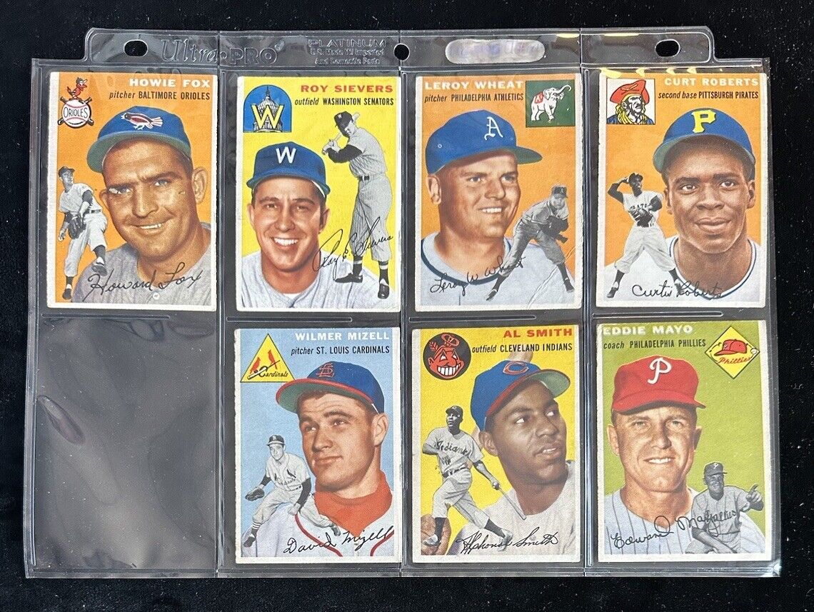 1954 Topps Baseball  Starter Set Lot of 127 Different w/ Bauer Groat  VG to EX