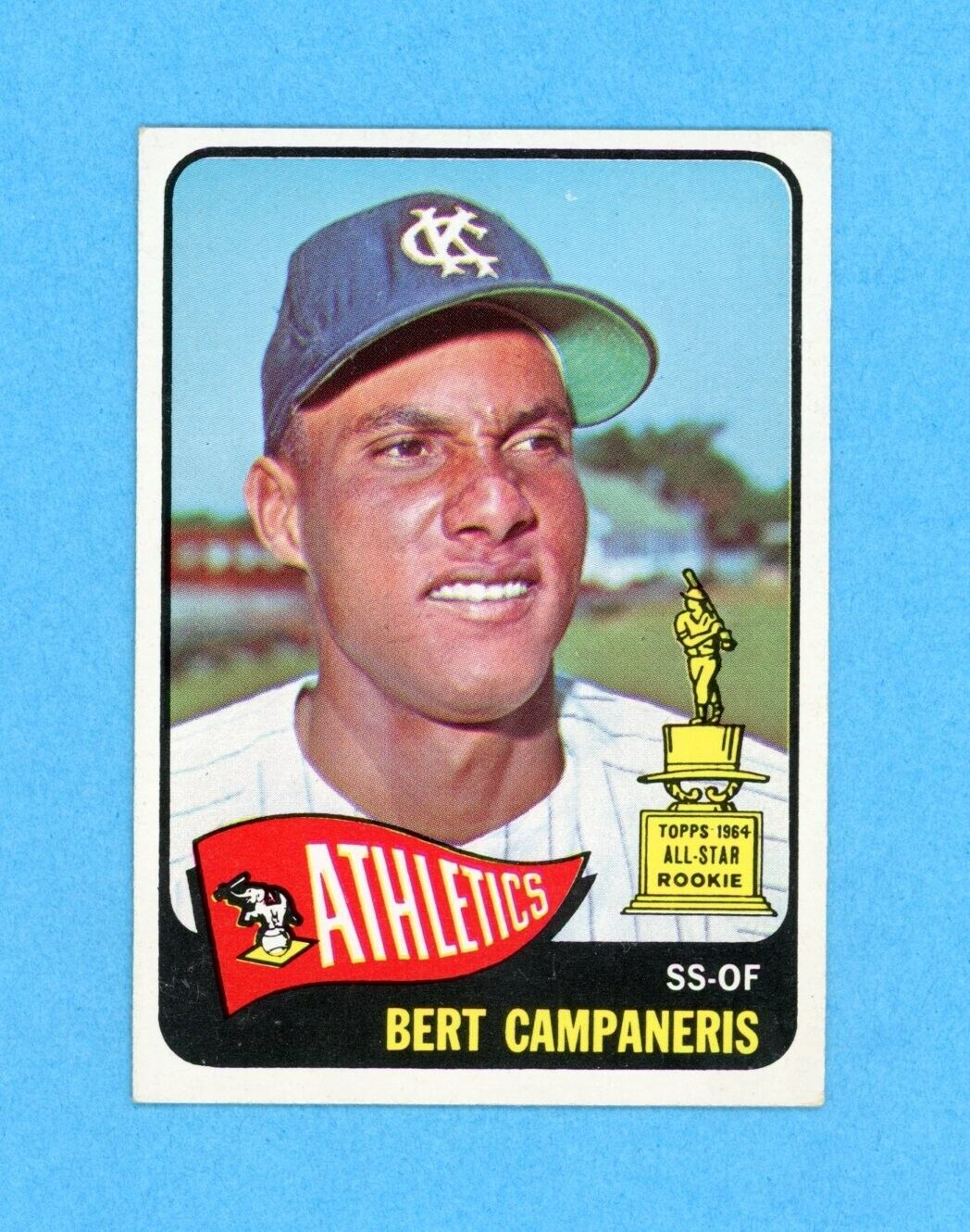 1965 Topps #266 Bert Campaneris KC Athletics Rookie Baseball Card EX+-Ex/Mt