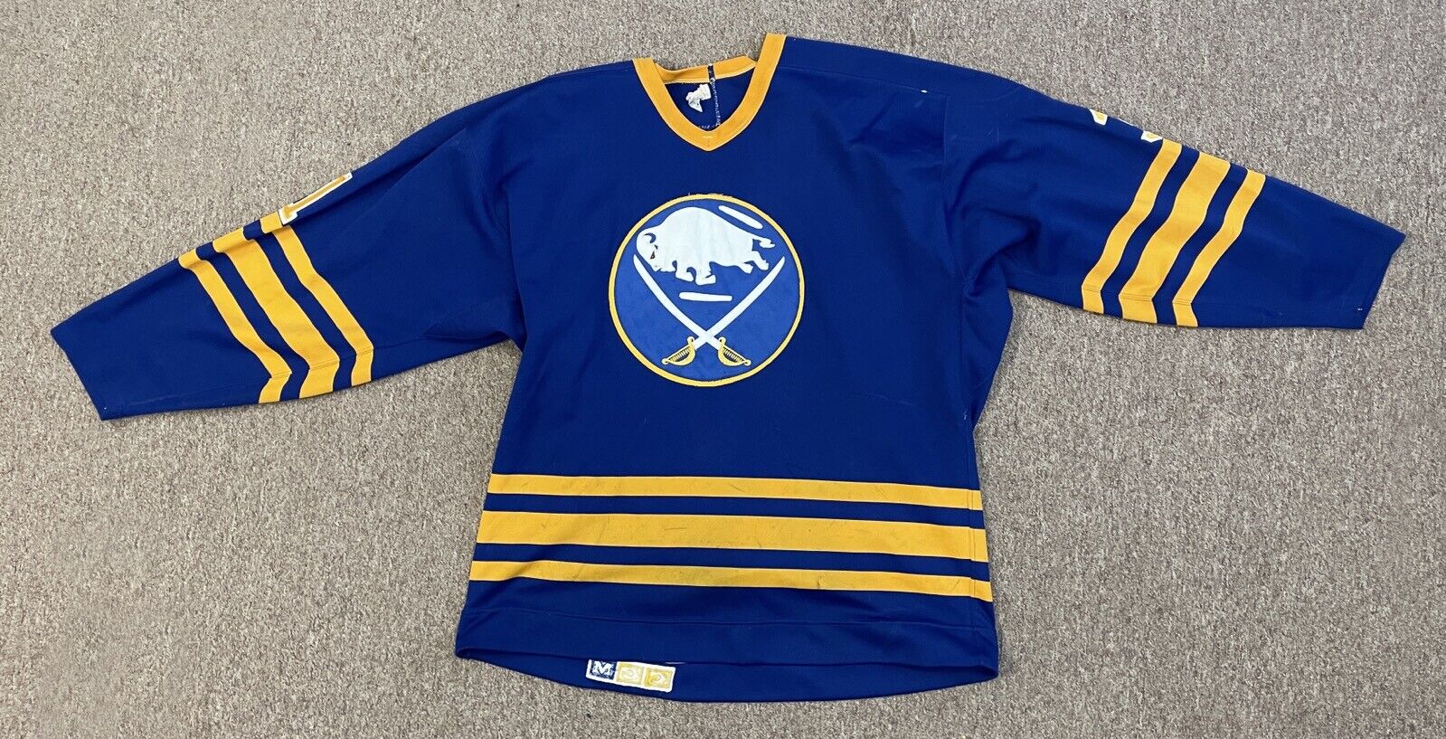 Mid-Late 80s Buffalo Sabres Daren Puppa Game Used Jersey • Goaltender