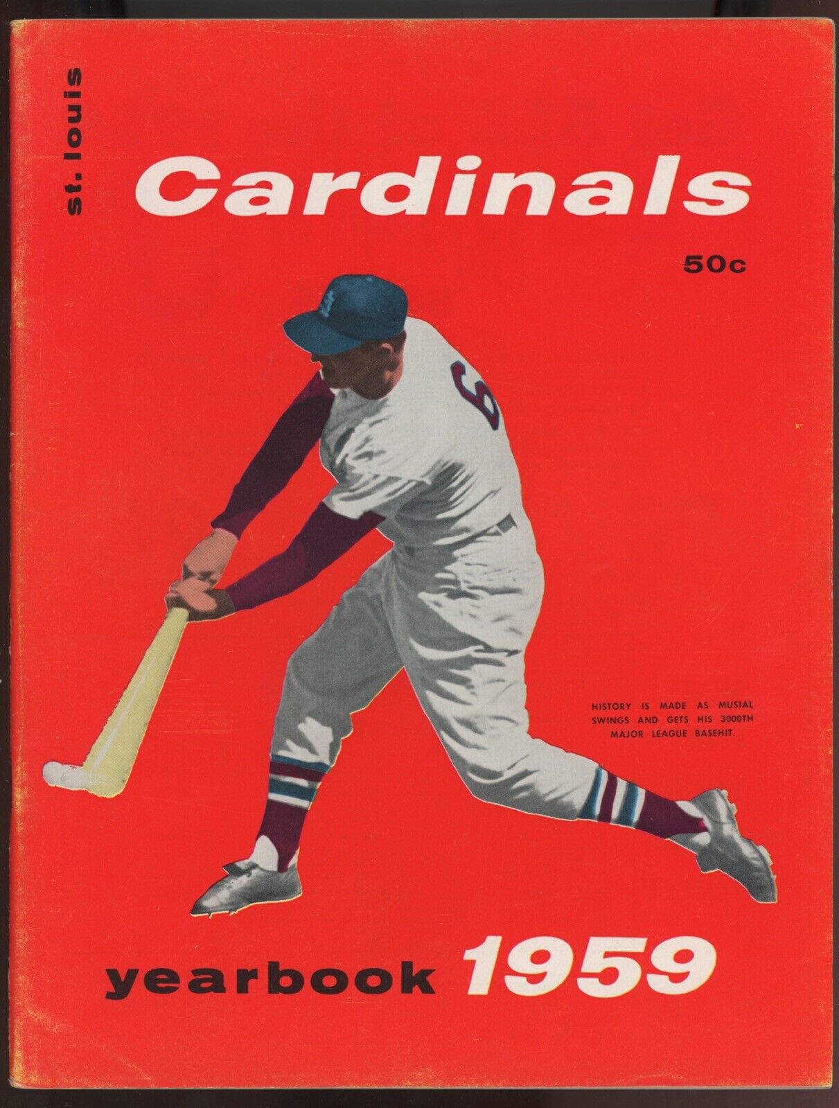 1959 St. Louis Cardinals Yearbook • Intact