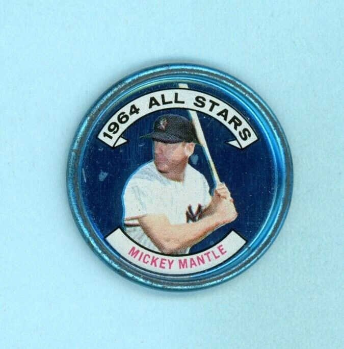 1964 Topps Coin #131 Mickey Mantle All-Star New York Yankees Baseball Coin