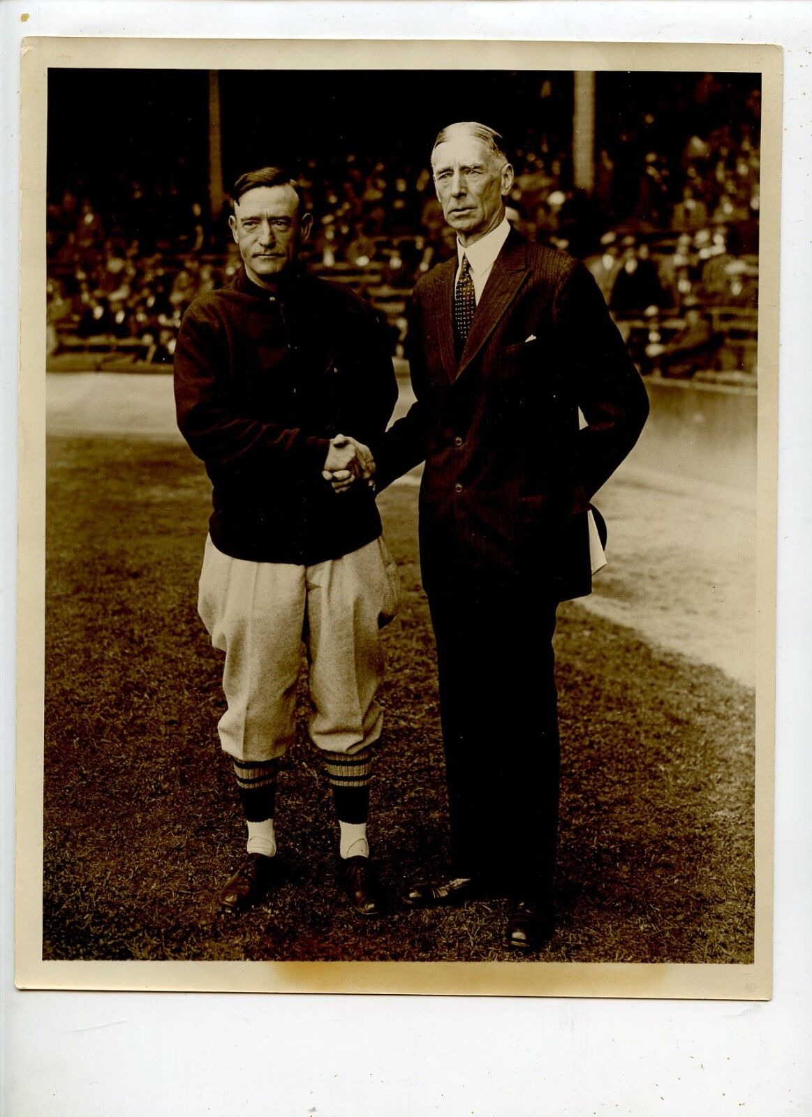 Original 1930 Connie Mack & Gabby Street World Series 8 X 10 Wire Photo