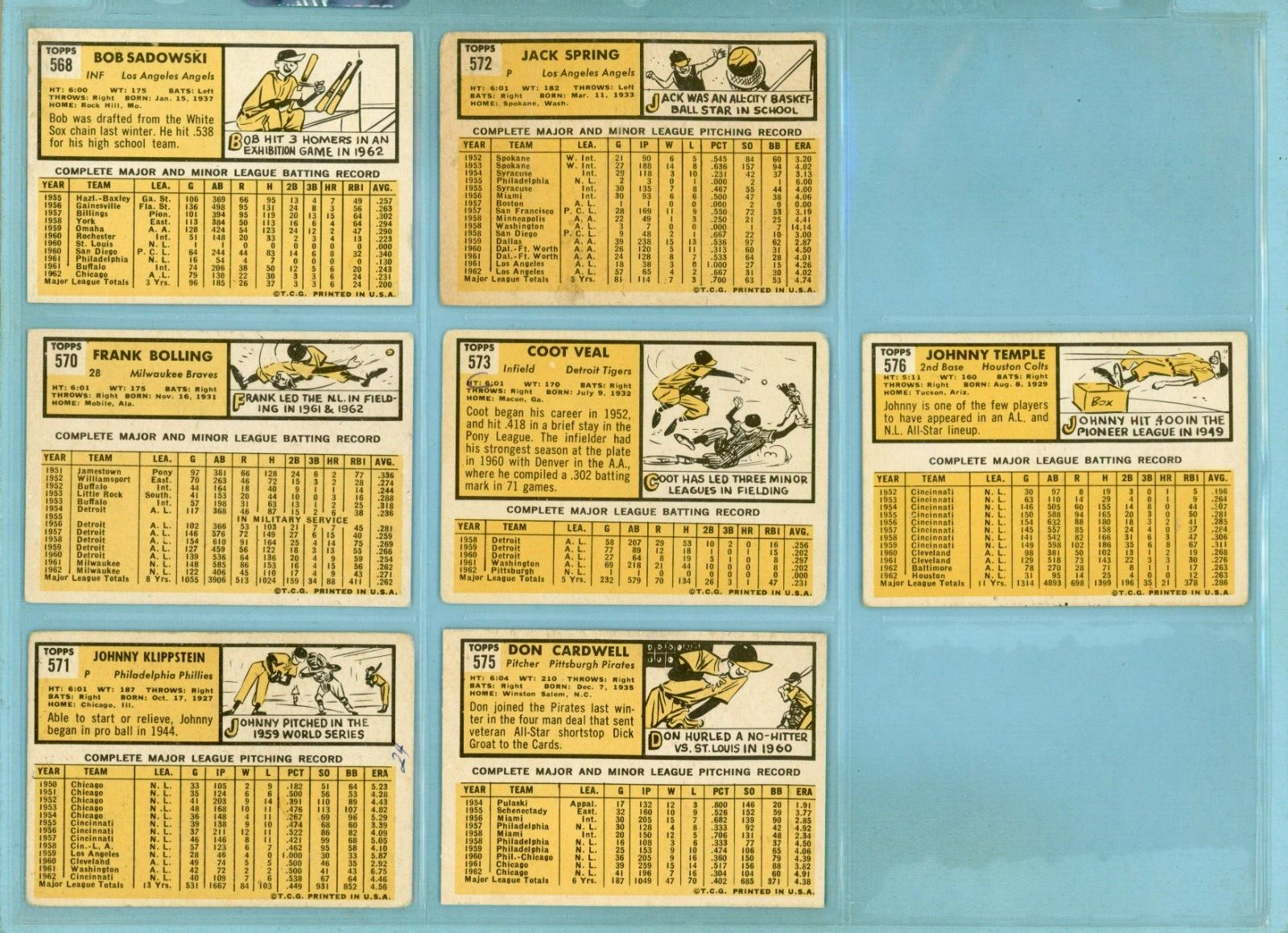 1963 Topps Starter Set Lot of 34 Different High Number Baseball Cards Low Grade