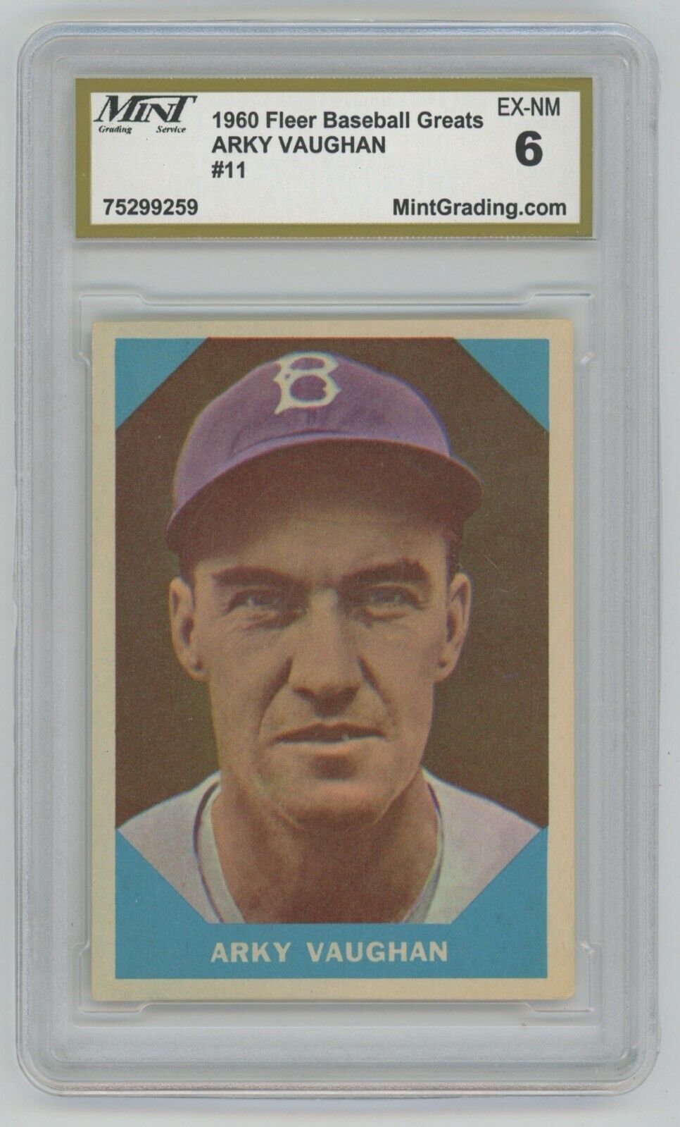 Eddie Collins 1960 Fleer #20 • MNT 8 NM-MT