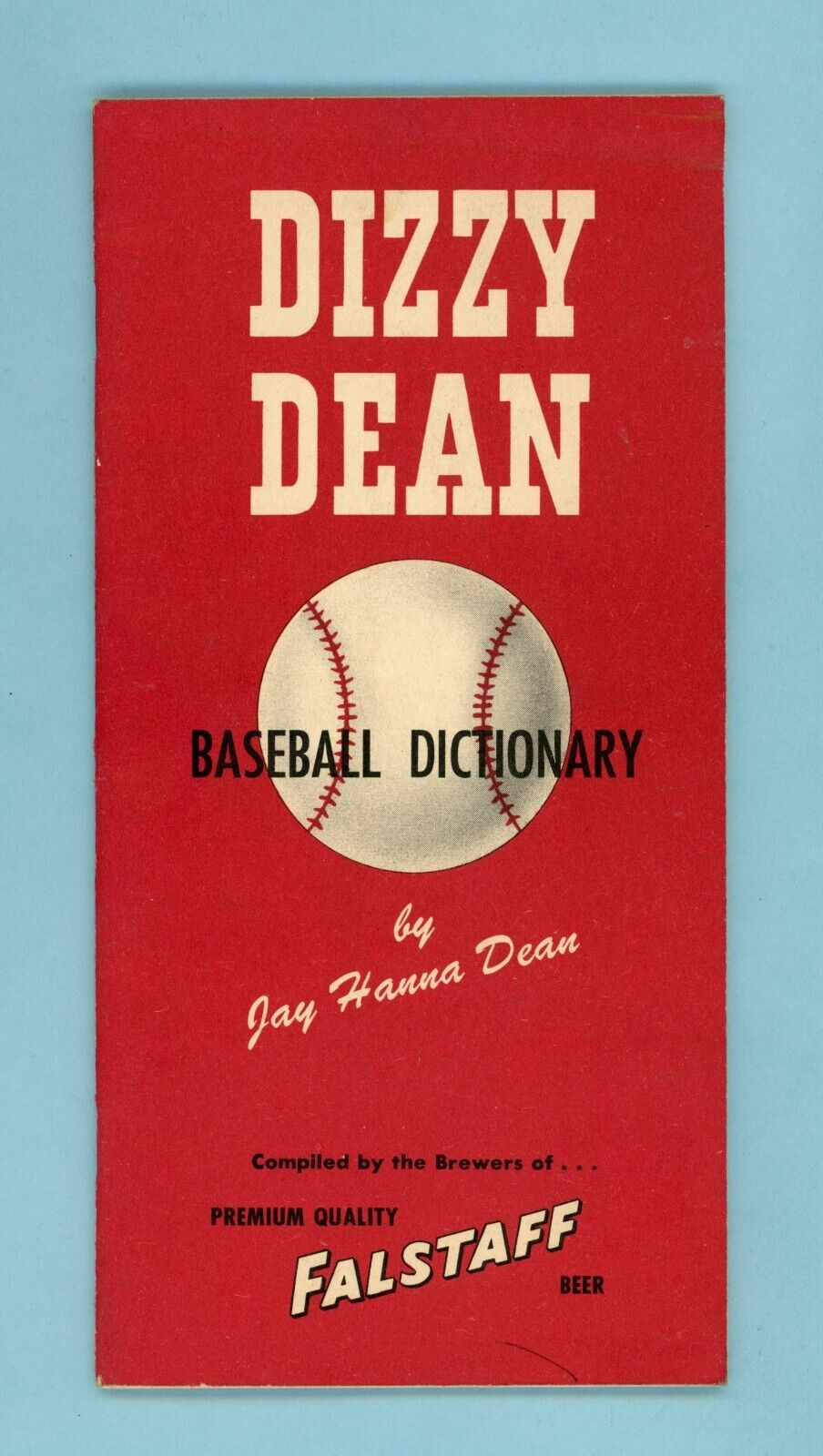 1953 The Dizzy Dean Baseball Dictionary by Jay Hanna Dean