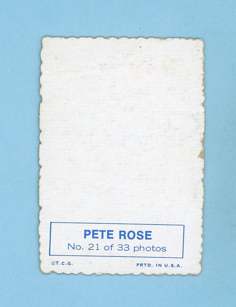 1969 Topps Deckle Edge #21 Pete Rose Cincinnati Reds Baseball Card EX lwat