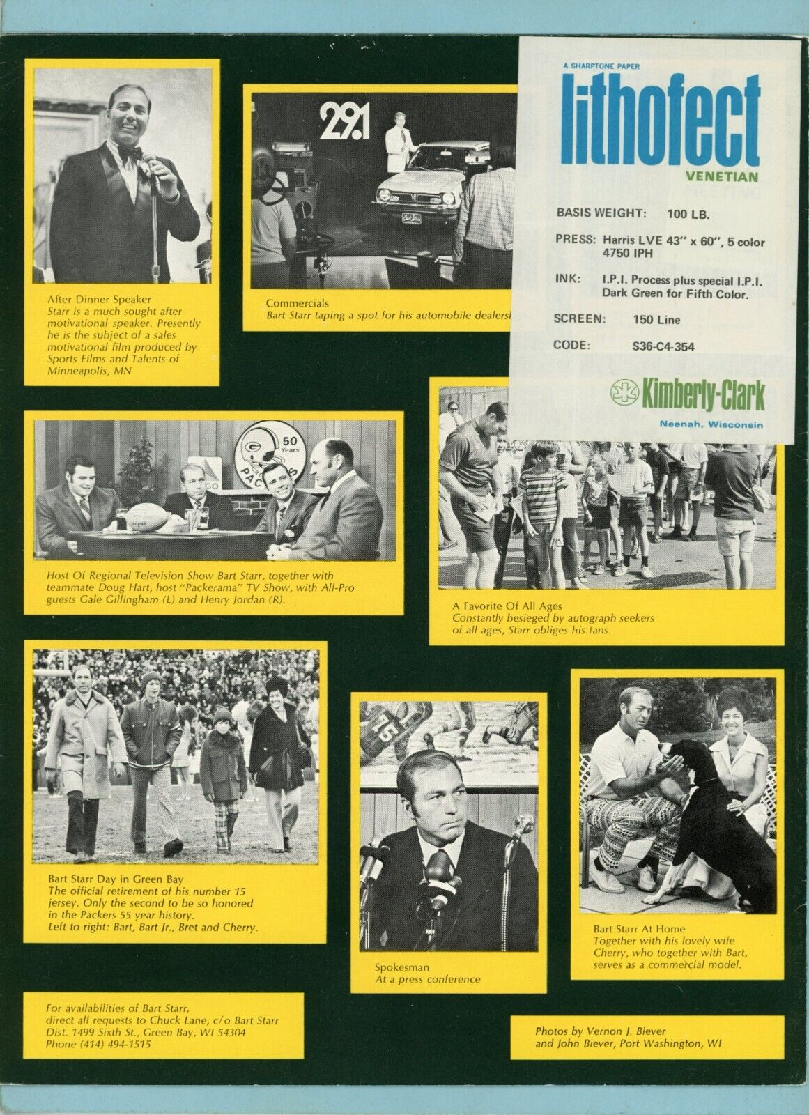 Bart Starr Marketing Brochure