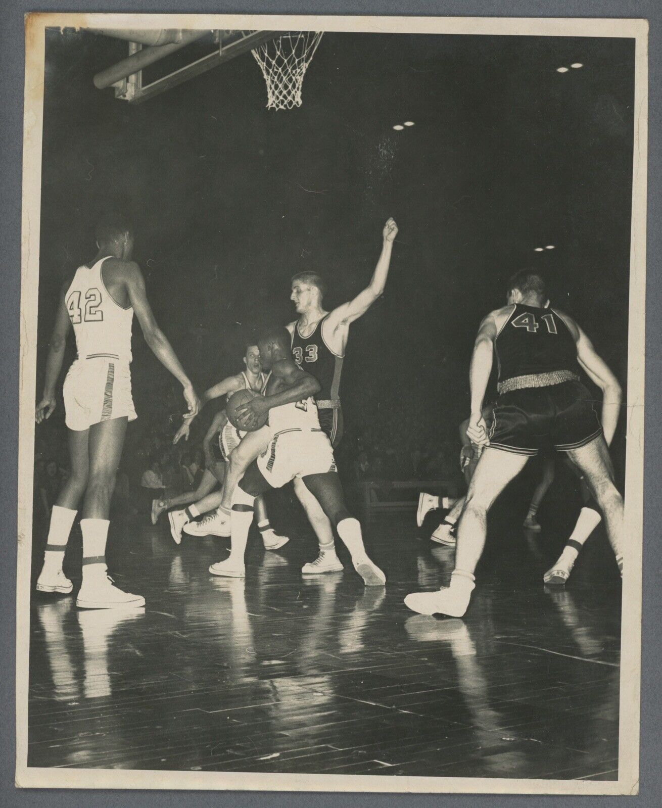 Lot of 10 Press Wire Photos • Willie Somerset (ABA) • Duquesne Univ + HS Photos