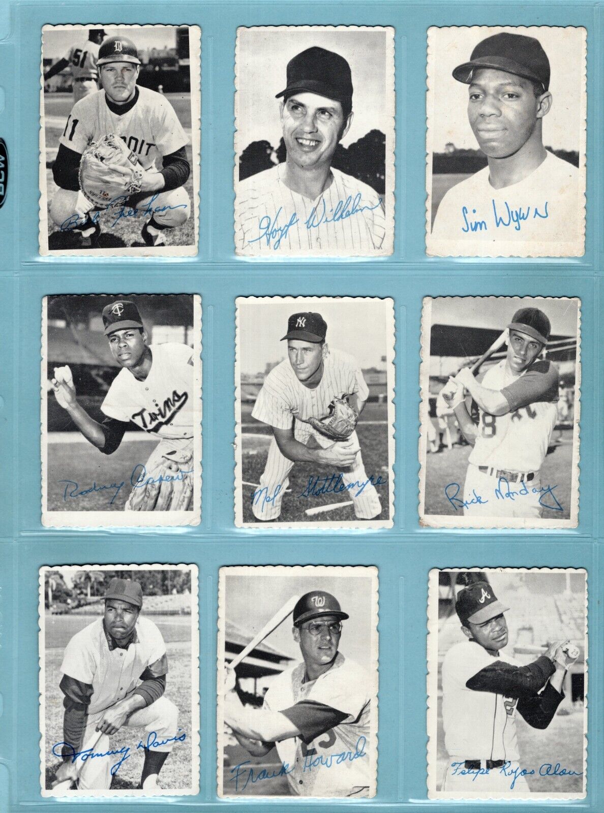 1969 Topps Deckle Edge Complete Set of 33 + 2 Variation Baseball Cards Low Grade