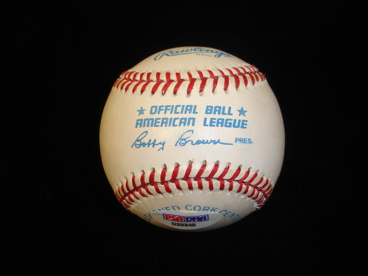 Ed Lopat New York Yankees Single Signed Official AL Baseball PSA DNA sticker