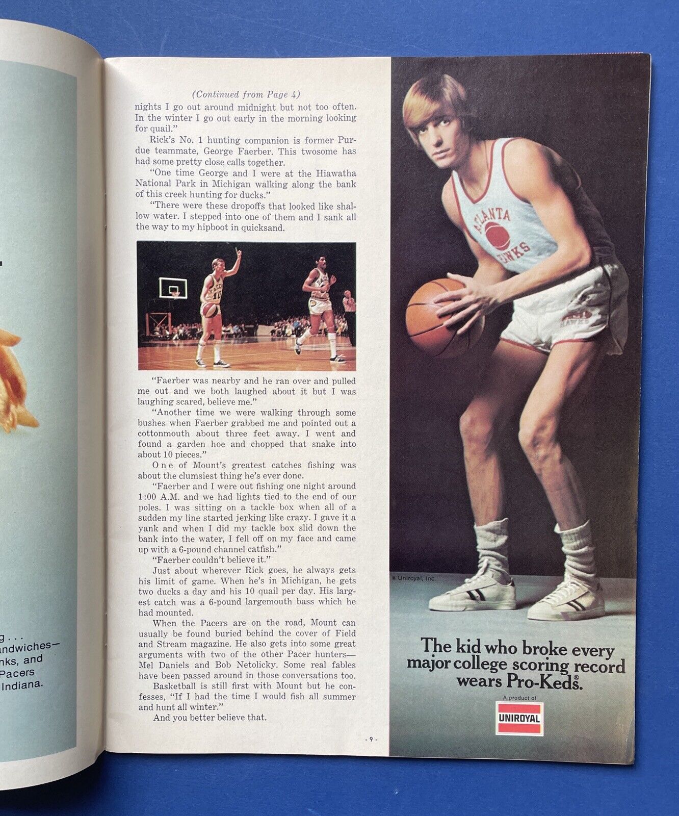 1972 ABA Championship Program New York Nets @ Indiana Pacers • Scored Game #2