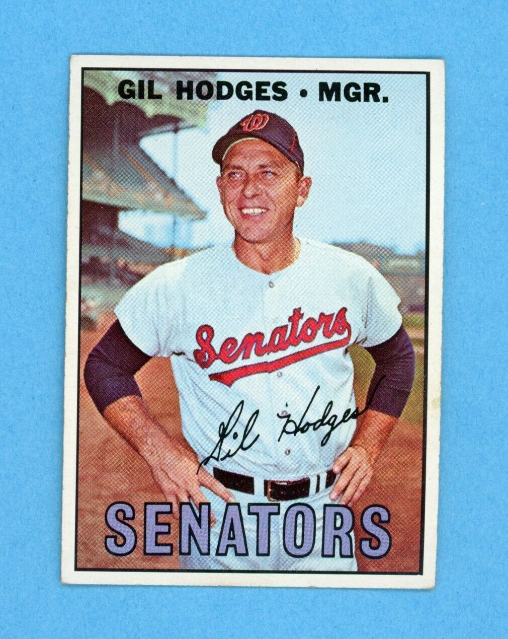 1967 Topps #228 Gil Hodges Washington Senators Baseball Card EX+ - EX++