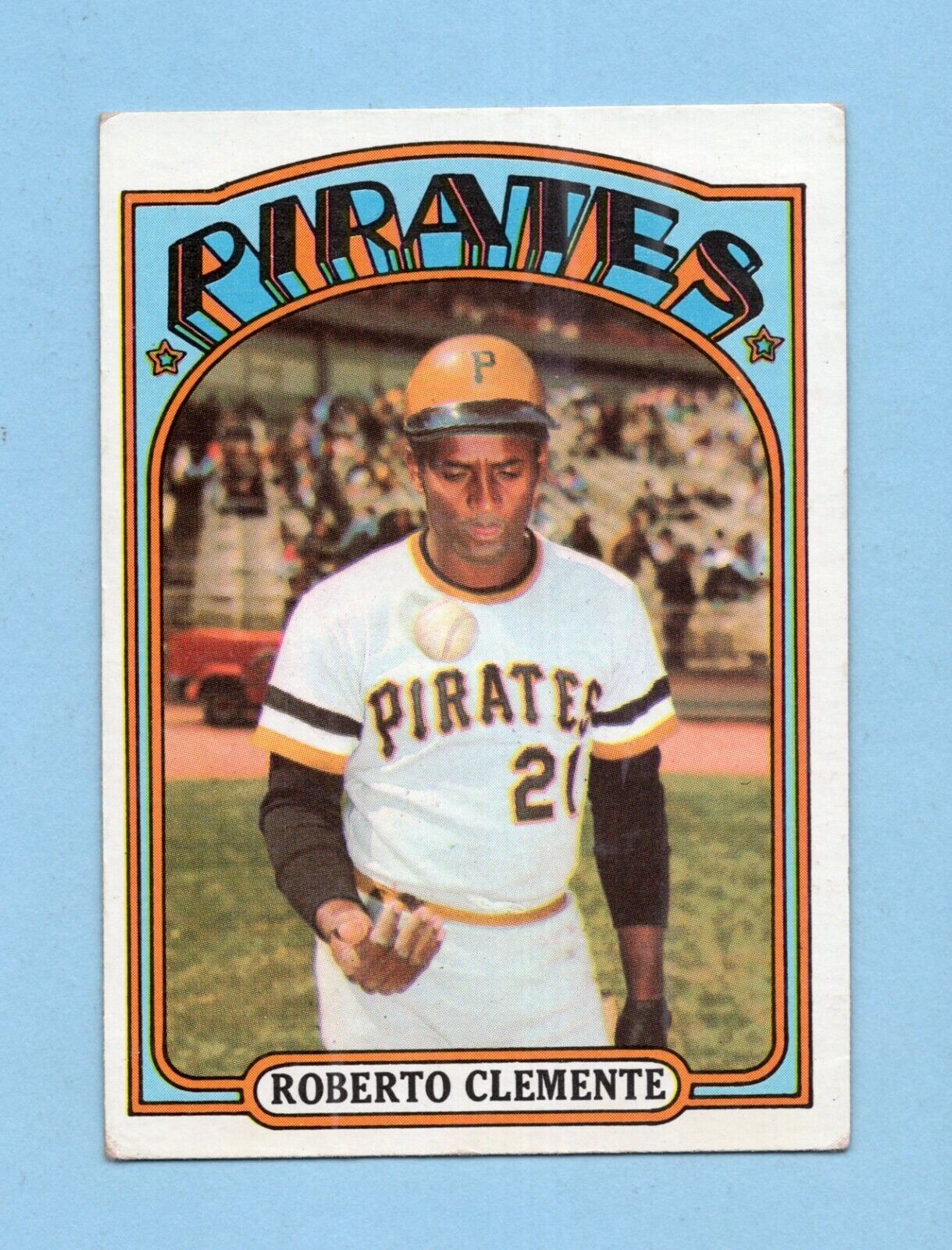 1972 Topps #309 Roberto Clemente Pittsburgh Pirates Baseball Card EX