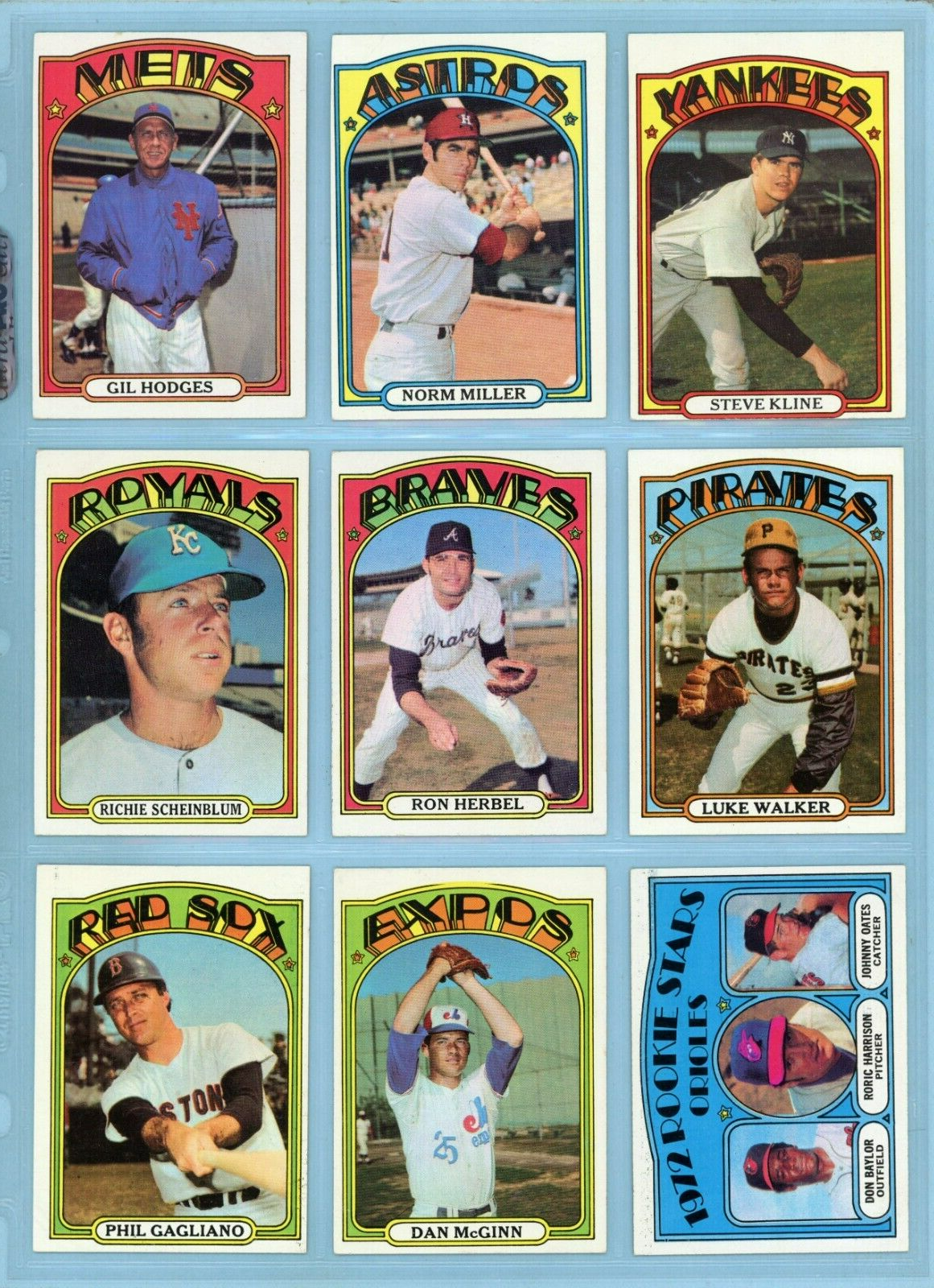 1972 Topps Baseball Starter Set Lot of 452 Different (#1-525 range w/ Stars) EM