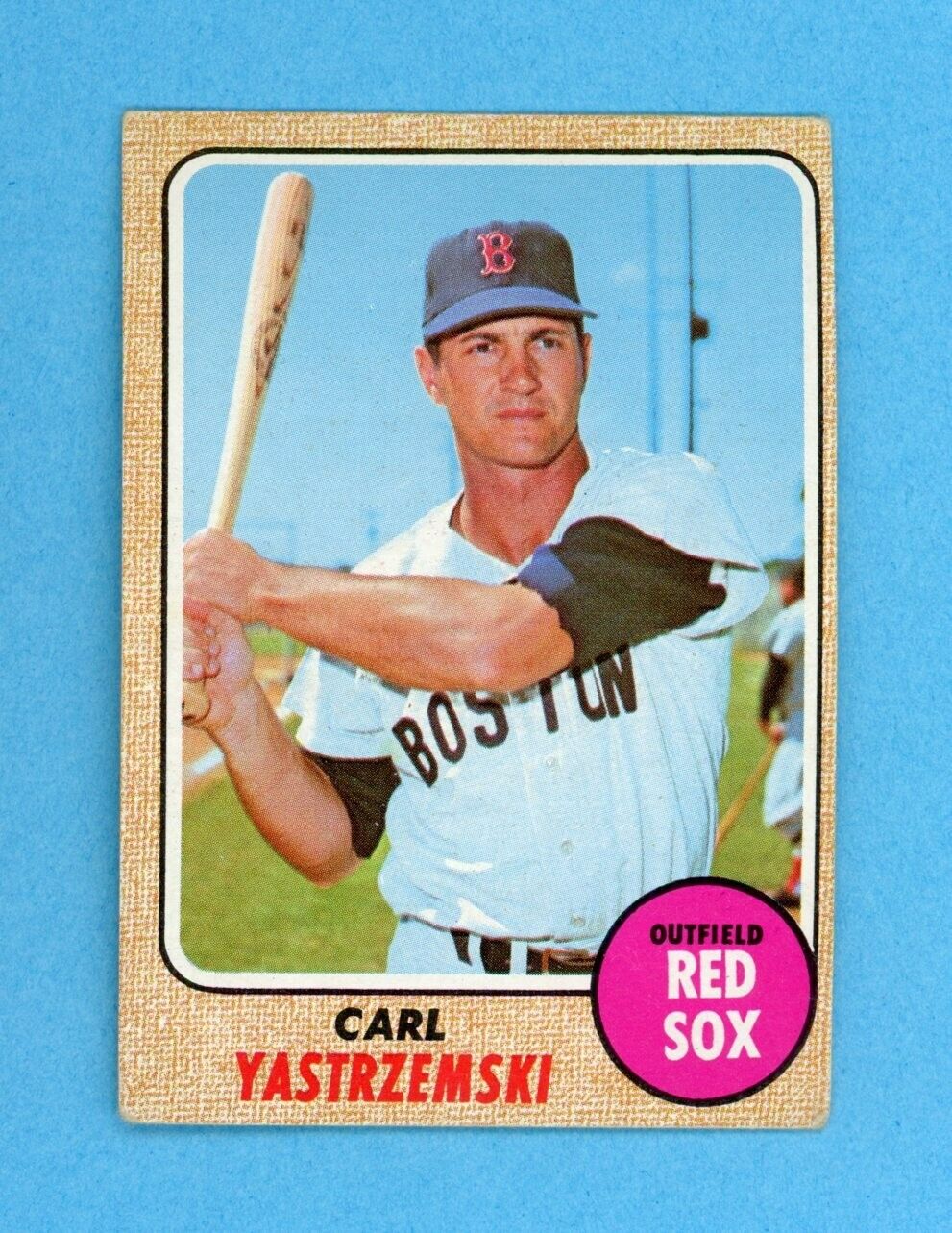 1968 Topps #250 Carl Yastrzemski Boston Red Sox Baseball Card Vg - Vg+