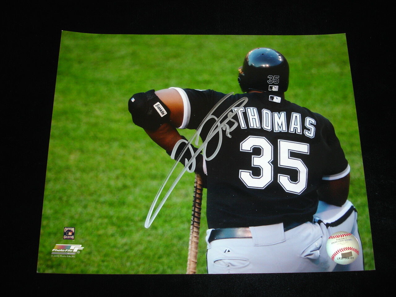 Frank Thomas Chicago White Sox Signed 8x10 Color Photo w/ B&E hologram