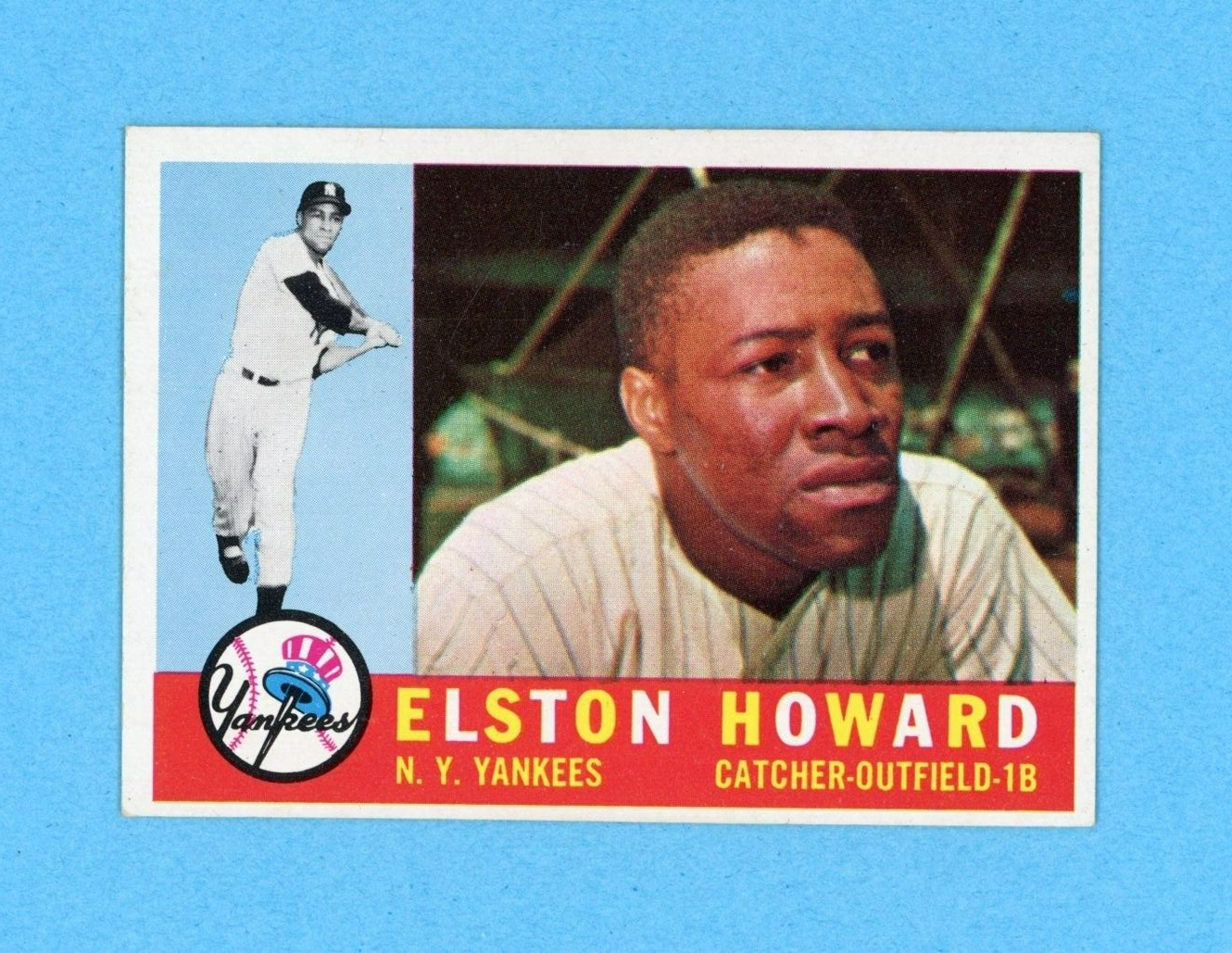 1960 Topps #65 Elston Howard New York Yankees Baseball Card Ex/Mt - NM