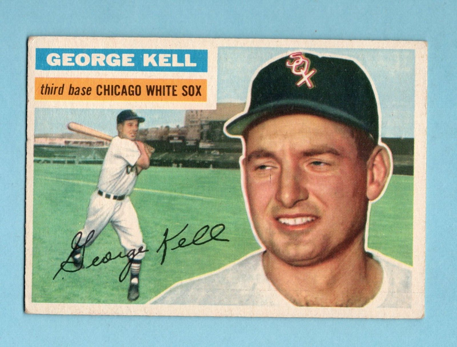 1956 Topps #195 George Kell Chicago White Sox Baseball Card Vg/Ex