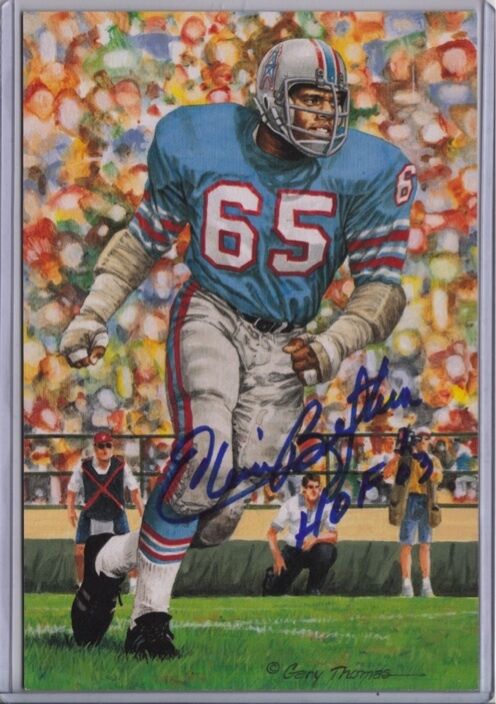 Elvin Bethea PSA/DNA Goal Line Art 1996 Auto Card 