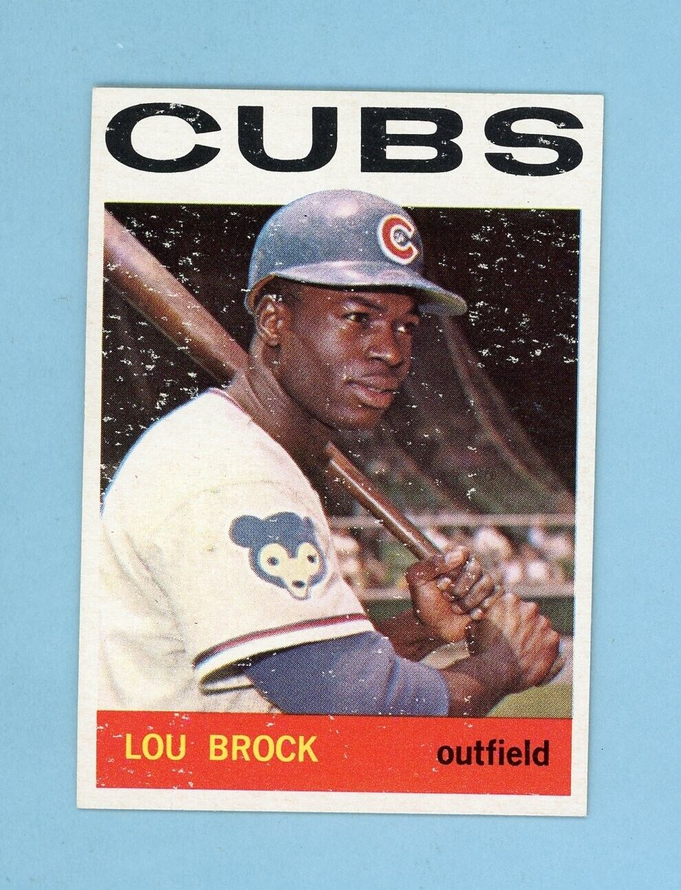 1964 Topps #29 Lou Brock Chicago Cubs Baseball Card NM prt isu